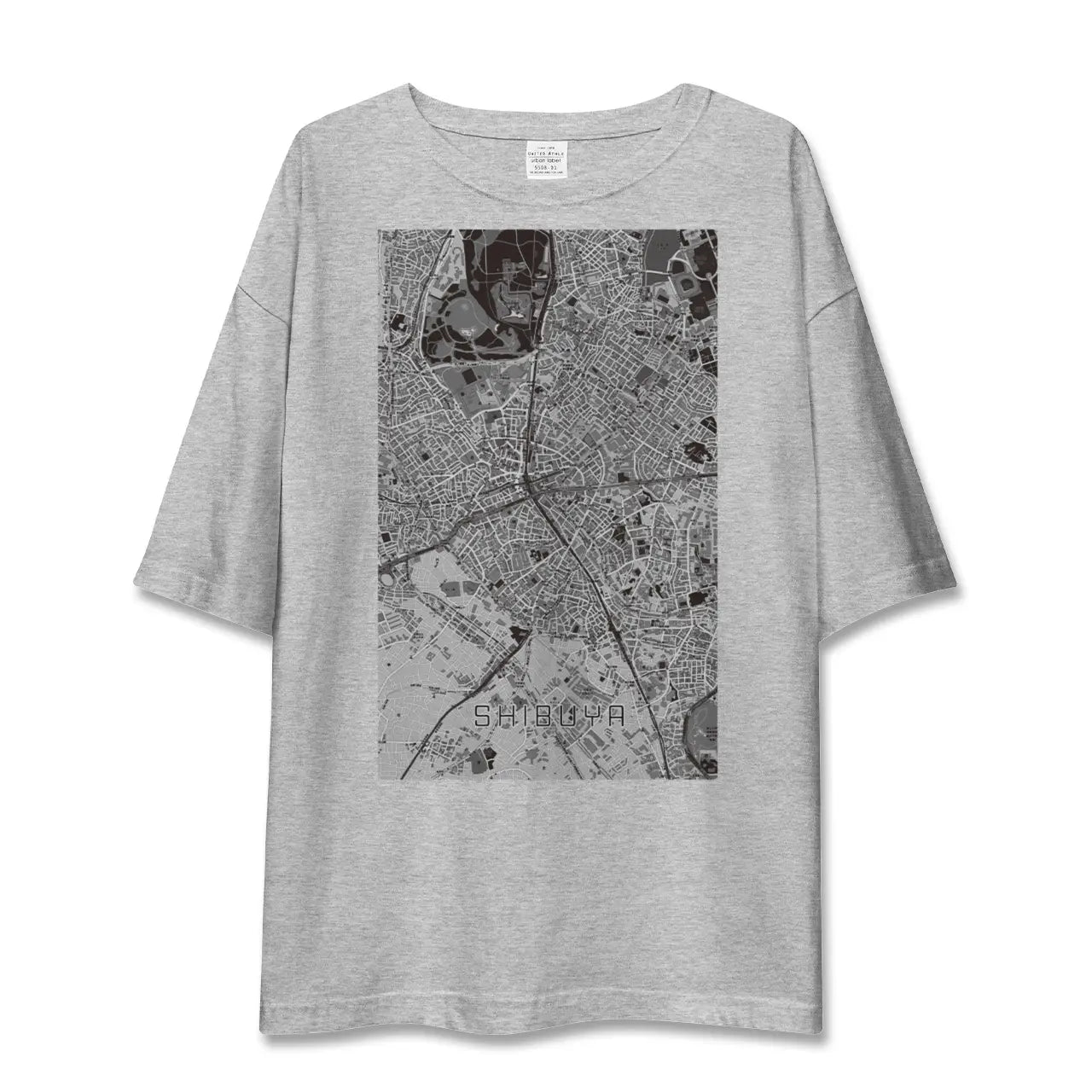 【渋谷(東京都)】地図柄ビッグシルエットTシャツ