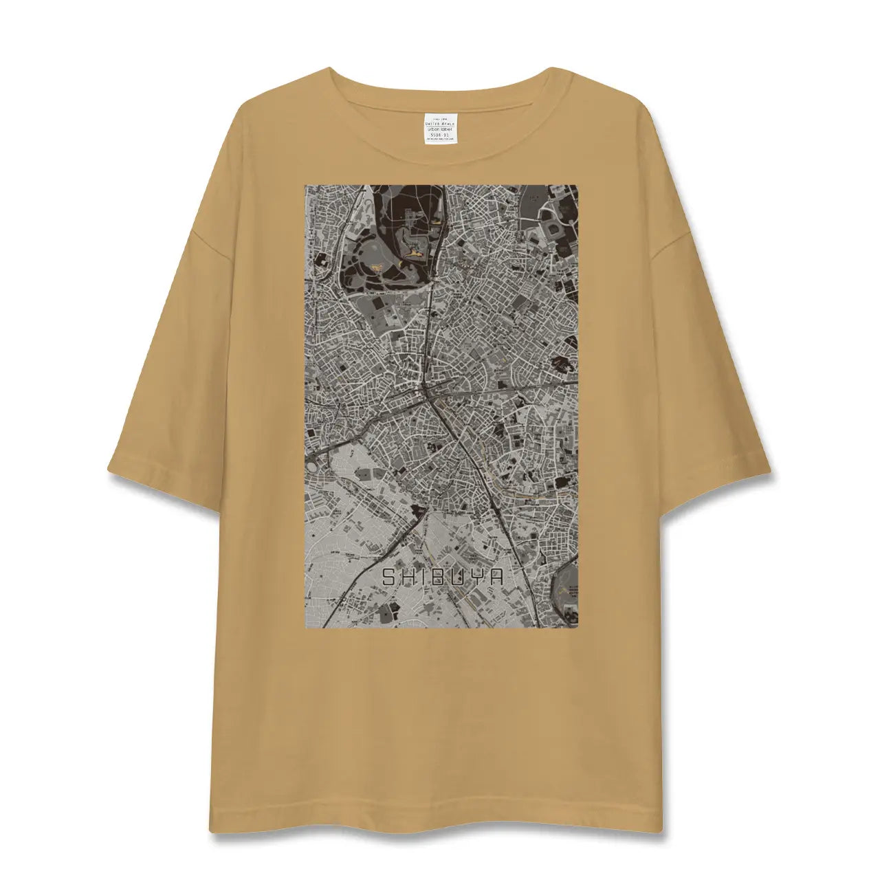 【渋谷(東京都)】地図柄ビッグシルエットTシャツ