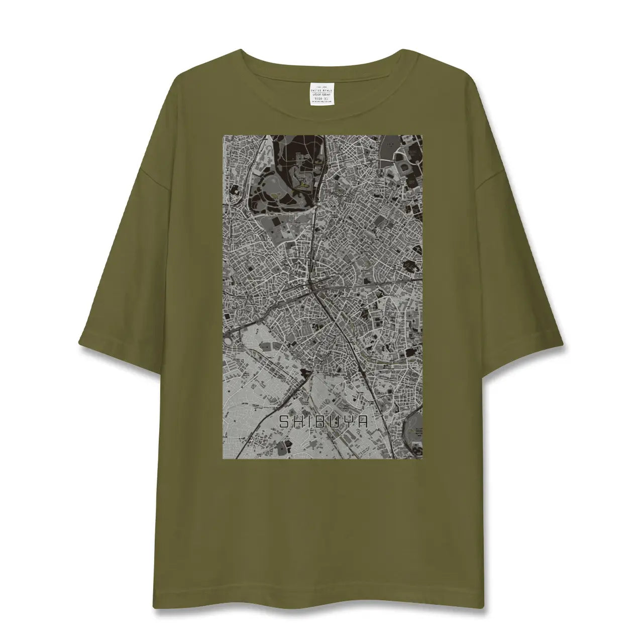 【渋谷(東京都)】地図柄ビッグシルエットTシャツ