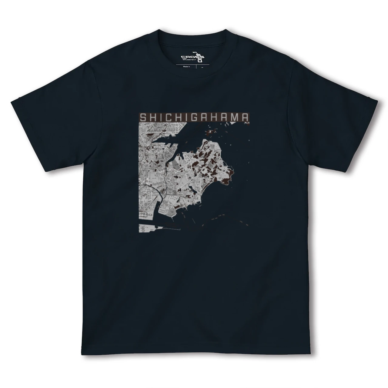 【七ヶ浜(宮城県)】地図柄ヘビーウェイトTシャツ
