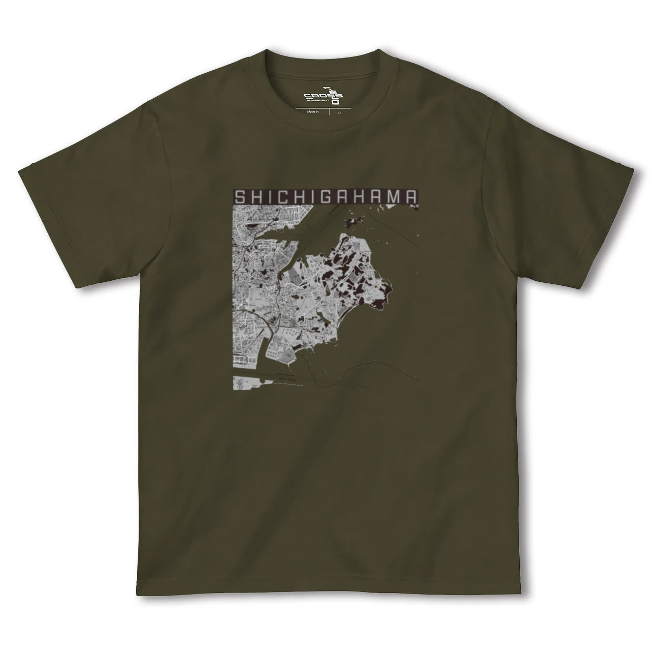 【七ヶ浜(宮城県)】地図柄ヘビーウェイトTシャツ