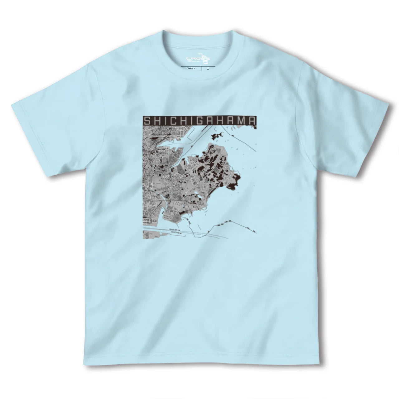 【七ヶ浜(宮城県)】地図柄ヘビーウェイトTシャツ
