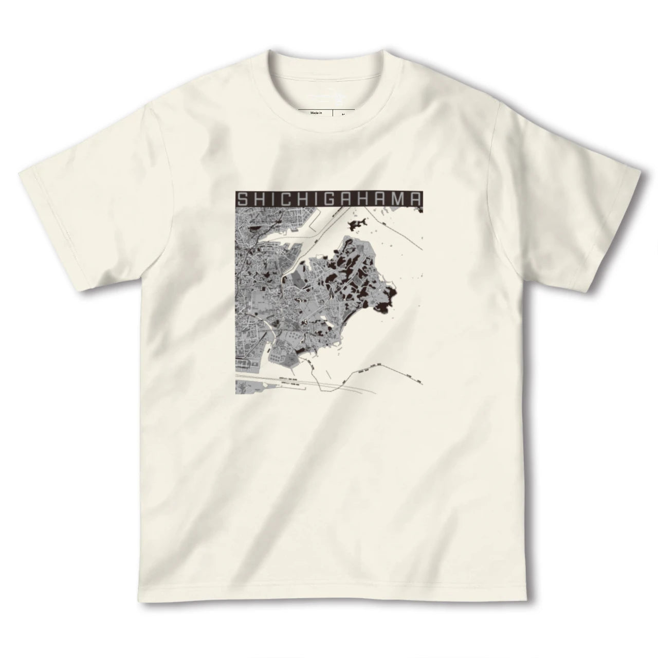 【七ヶ浜(宮城県)】地図柄ヘビーウェイトTシャツ