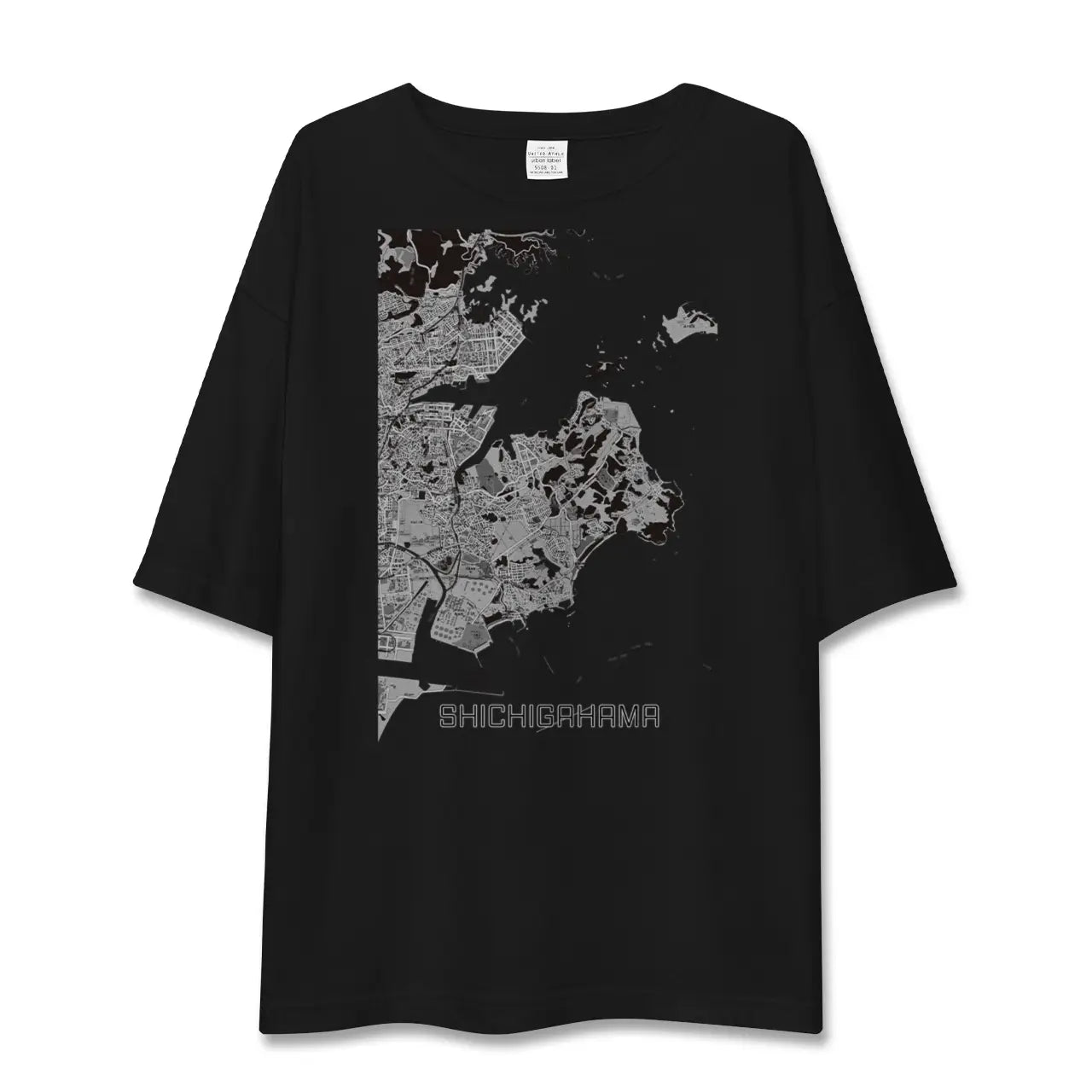 【七ヶ浜(宮城県)】地図柄ビッグシルエットTシャツ