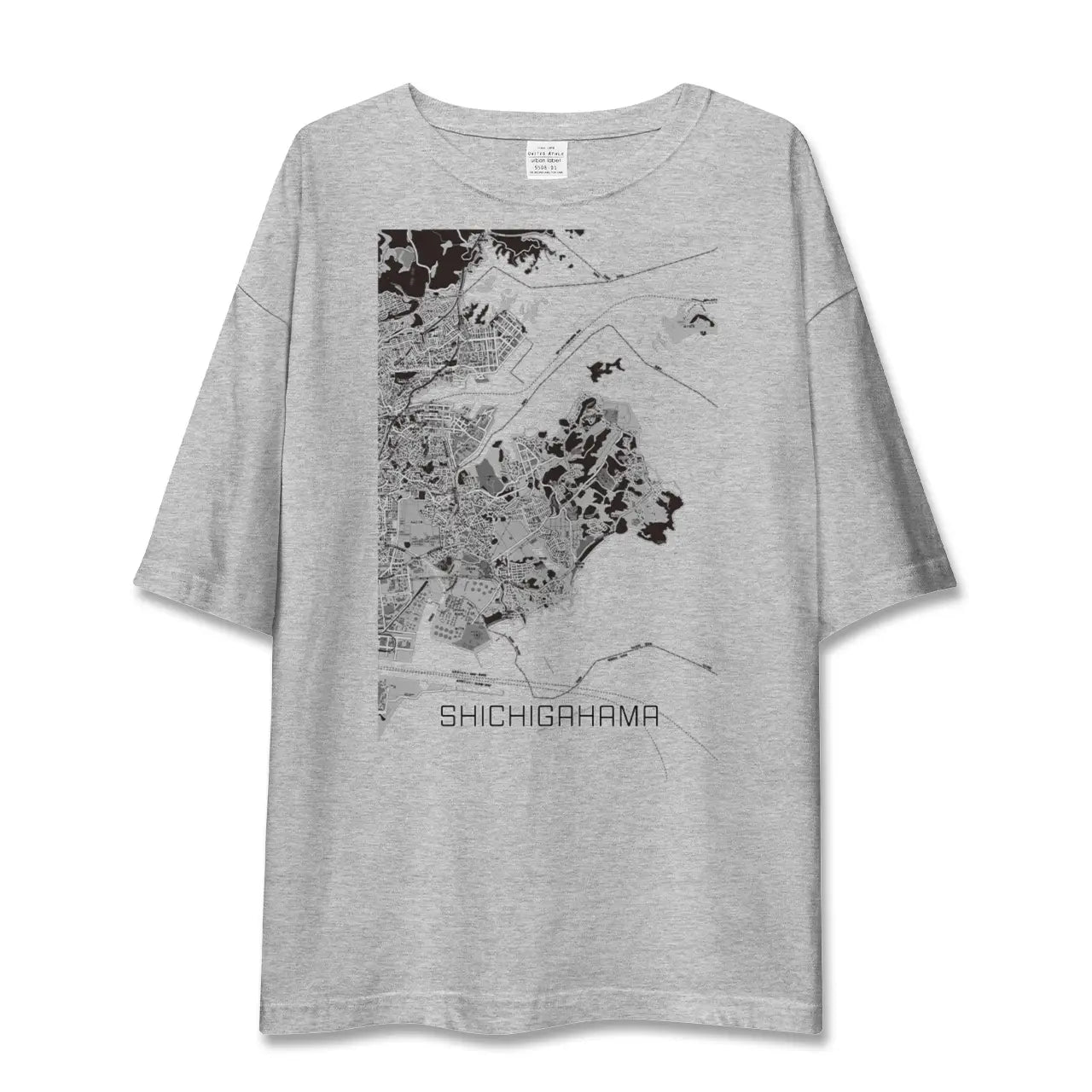 【七ヶ浜(宮城県)】地図柄ビッグシルエットTシャツ