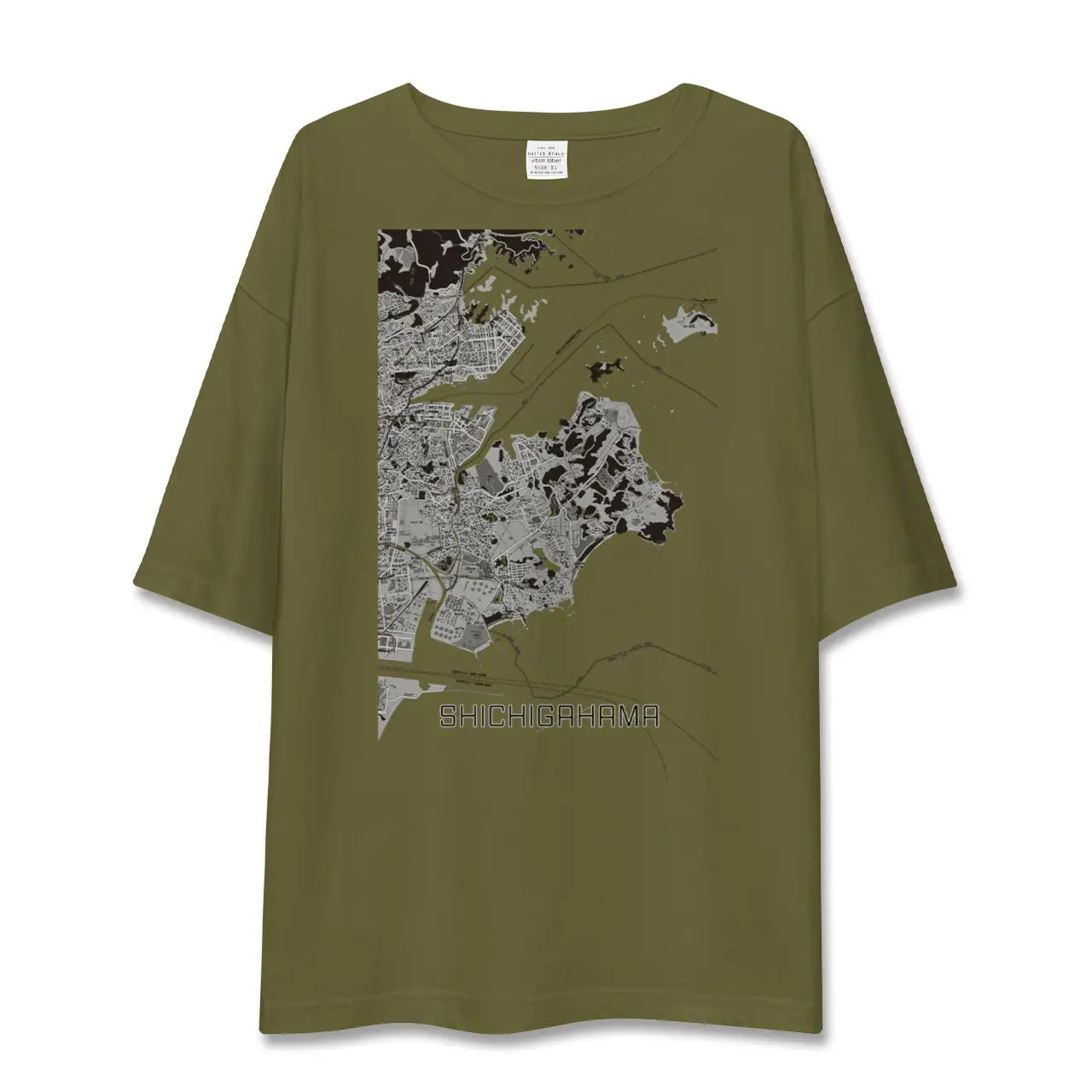 【七ヶ浜(宮城県)】地図柄ビッグシルエットTシャツ