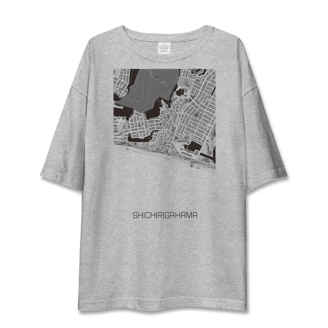 【七里ヶ浜(神奈川県)】地図柄ビッグシルエットTシャツ