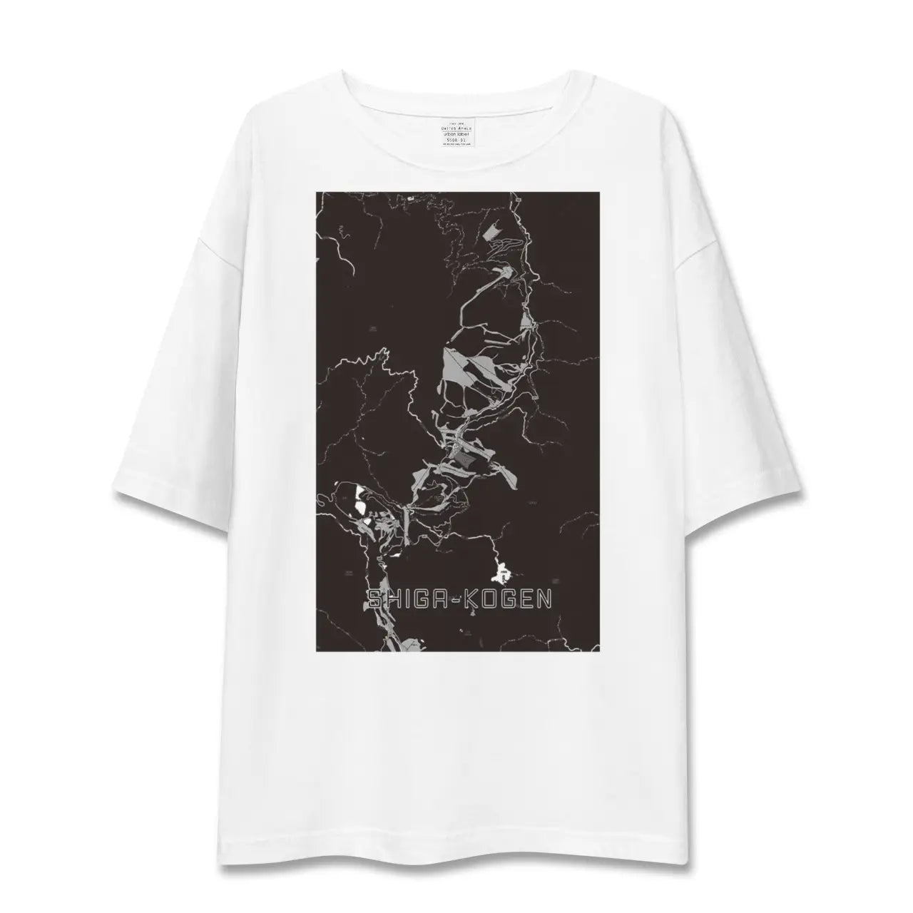【志賀高原(長野県)】地図柄ビッグシルエットTシャツ