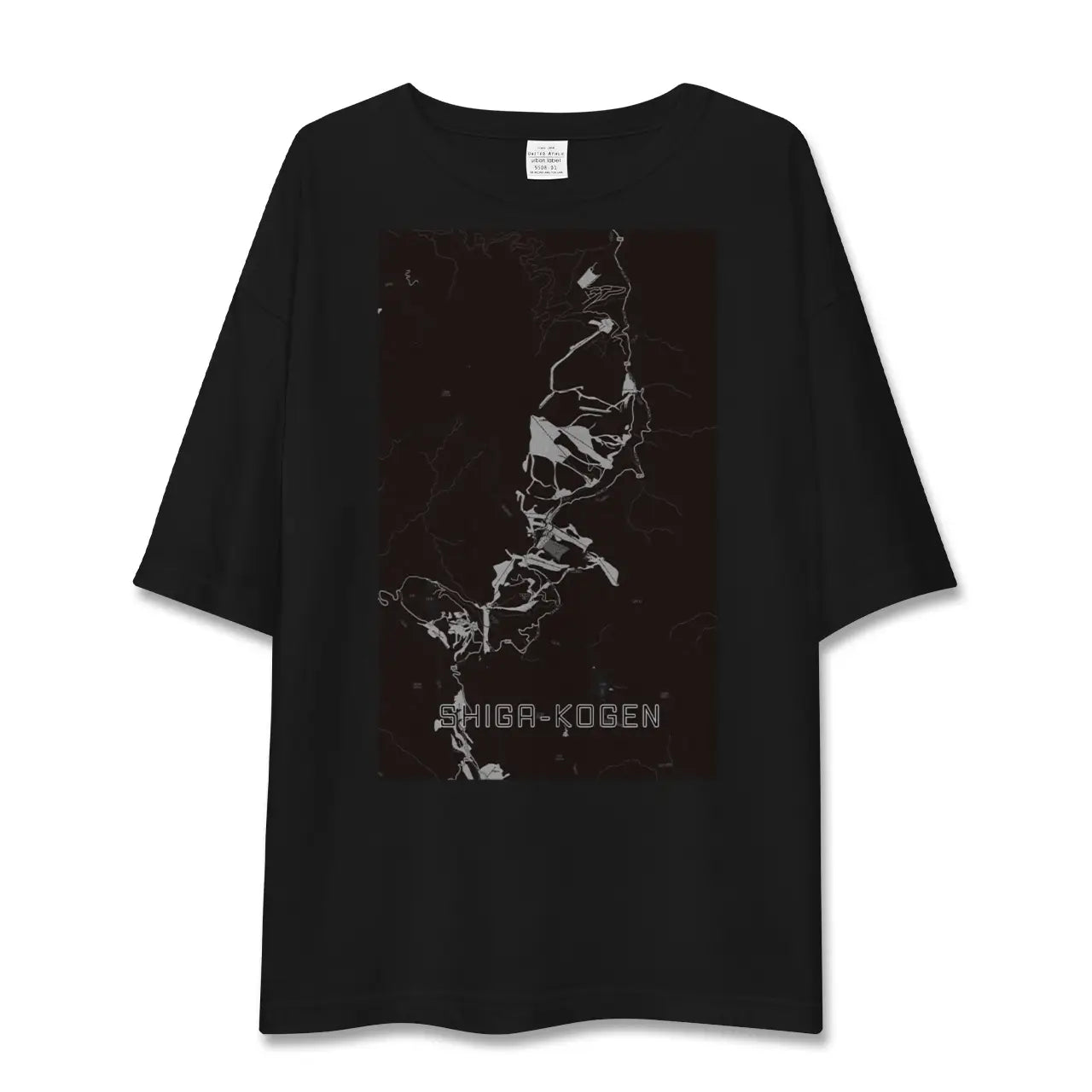 【志賀高原(長野県)】地図柄ビッグシルエットTシャツ