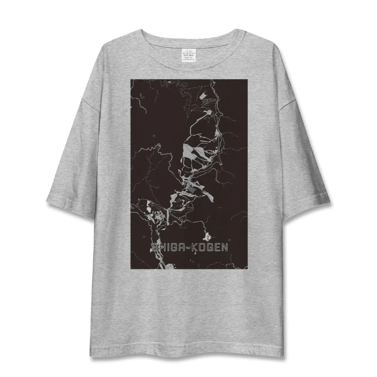 【志賀高原(長野県)】地図柄ビッグシルエットTシャツ