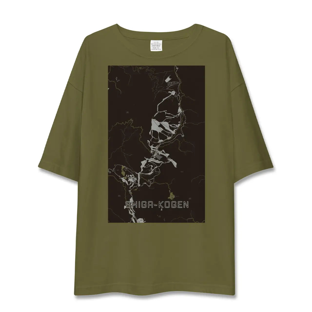 【志賀高原(長野県)】地図柄ビッグシルエットTシャツ