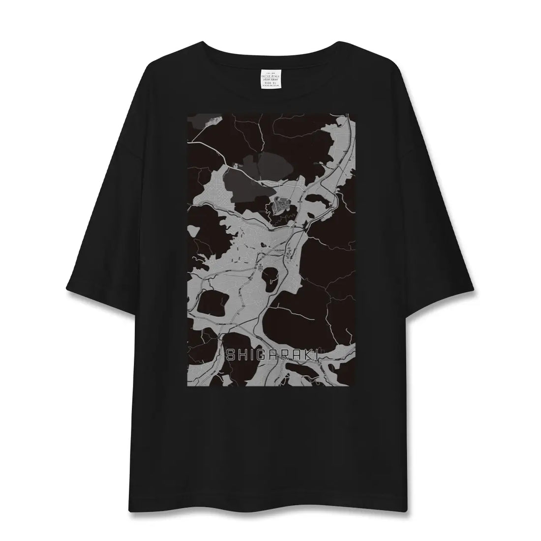 【信楽(滋賀県)】地図柄ビッグシルエットTシャツ