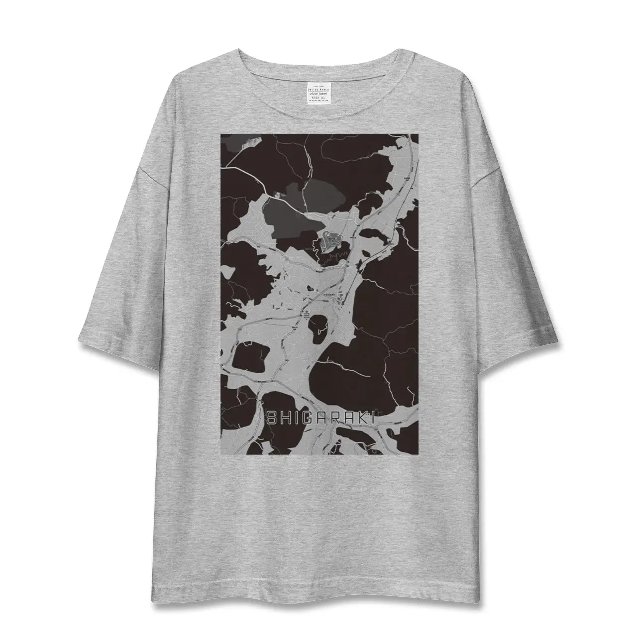 【信楽(滋賀県)】地図柄ビッグシルエットTシャツ