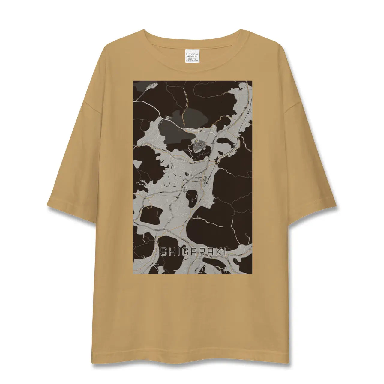 【信楽(滋賀県)】地図柄ビッグシルエットTシャツ