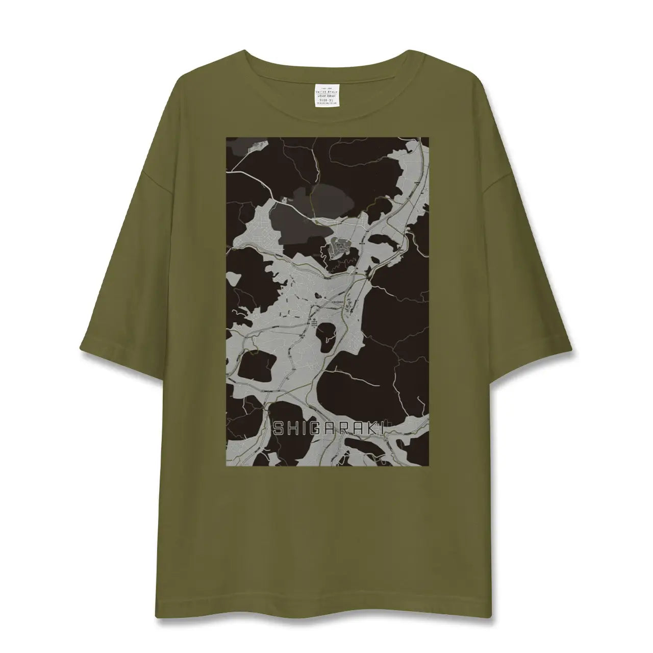 【信楽(滋賀県)】地図柄ビッグシルエットTシャツ