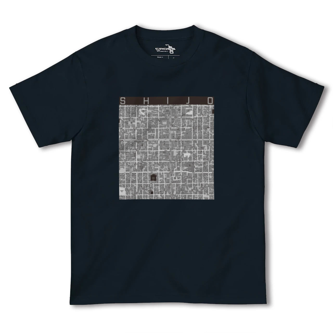 【四条(京都府)】地図柄ヘビーウェイトTシャツ
