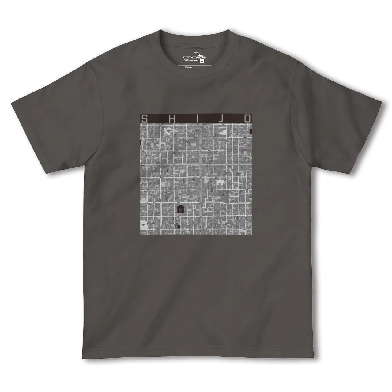 【四条(京都府)】地図柄ヘビーウェイトTシャツ