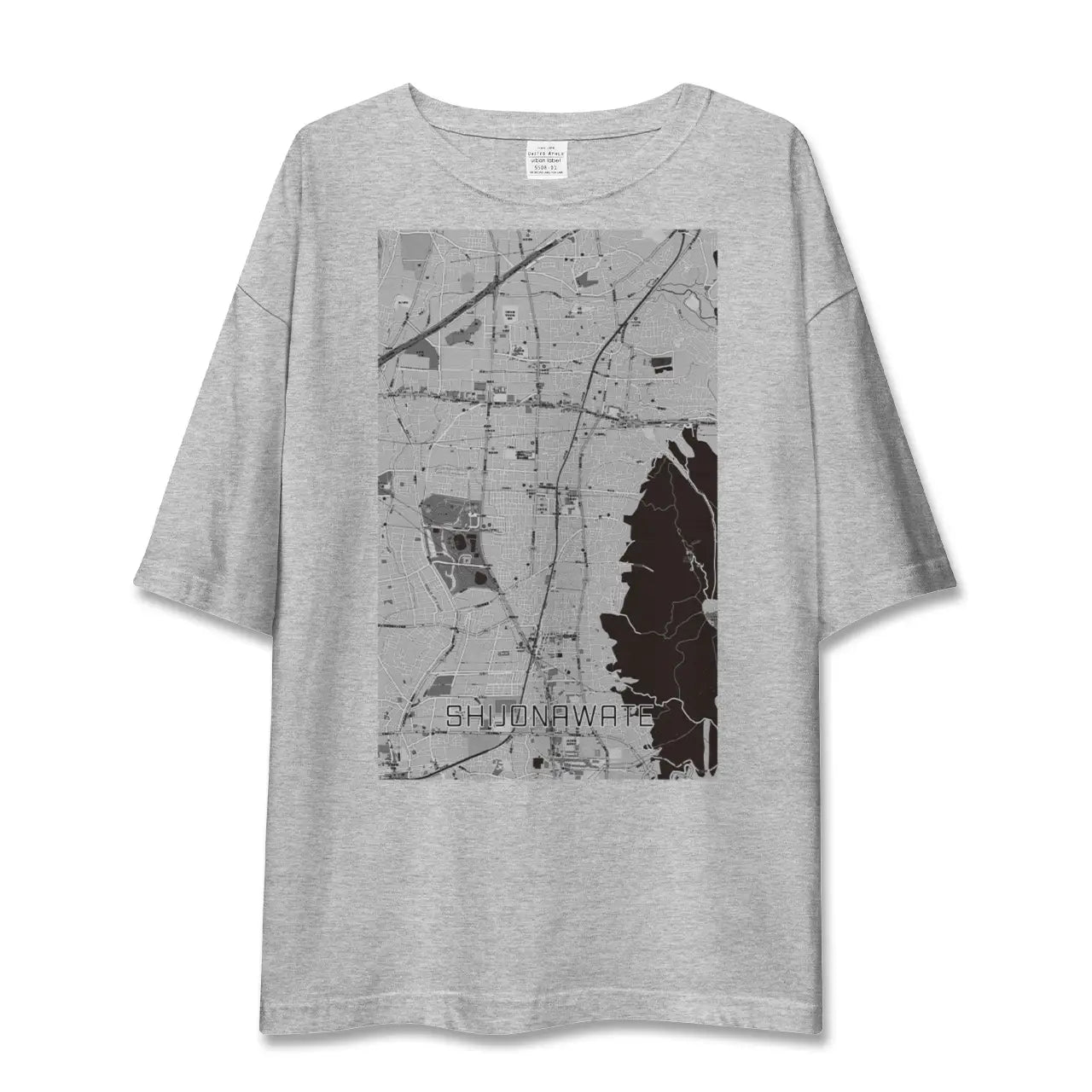 【四条畷(大阪府)】地図柄ビッグシルエットTシャツ