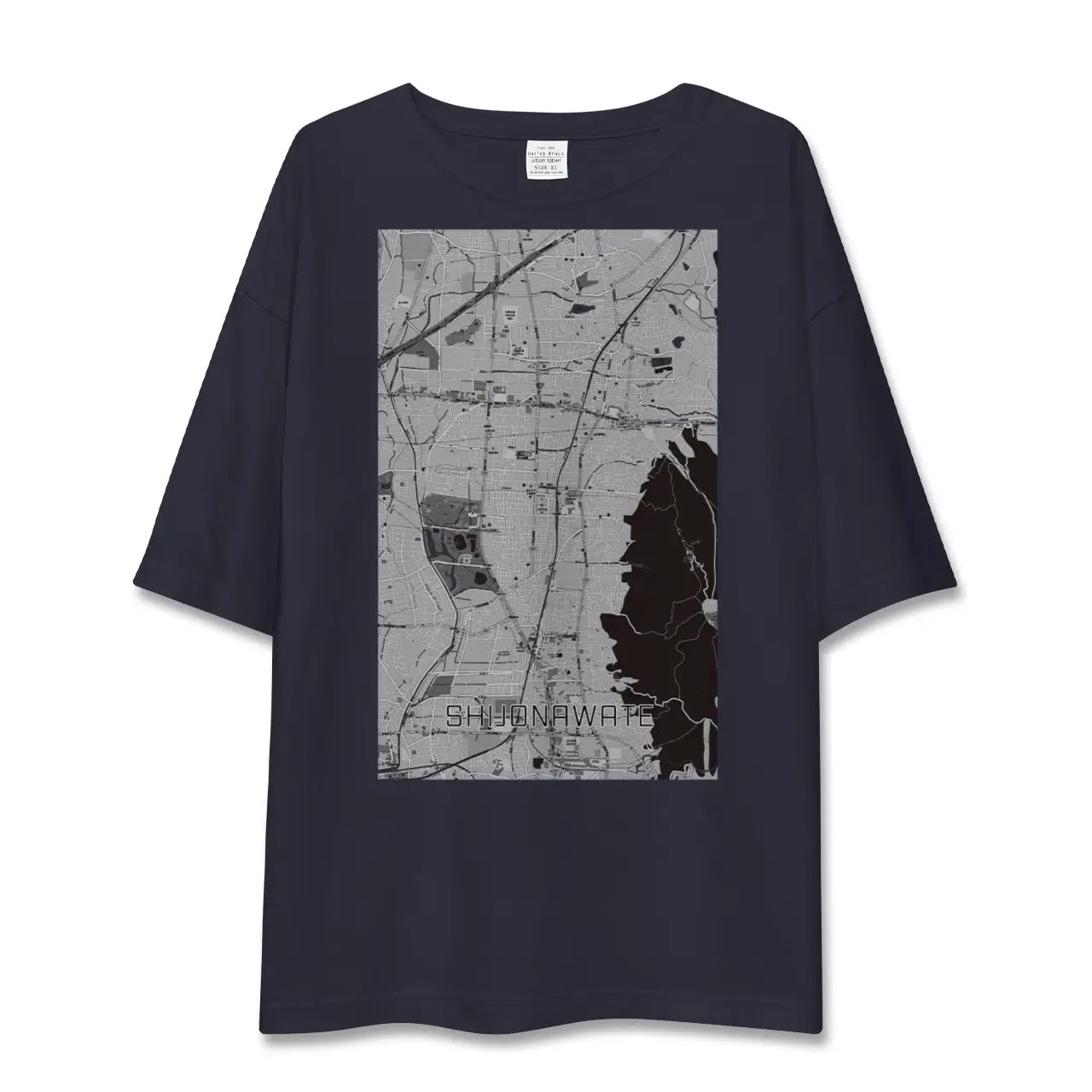 【四条畷(大阪府)】地図柄ビッグシルエットTシャツ