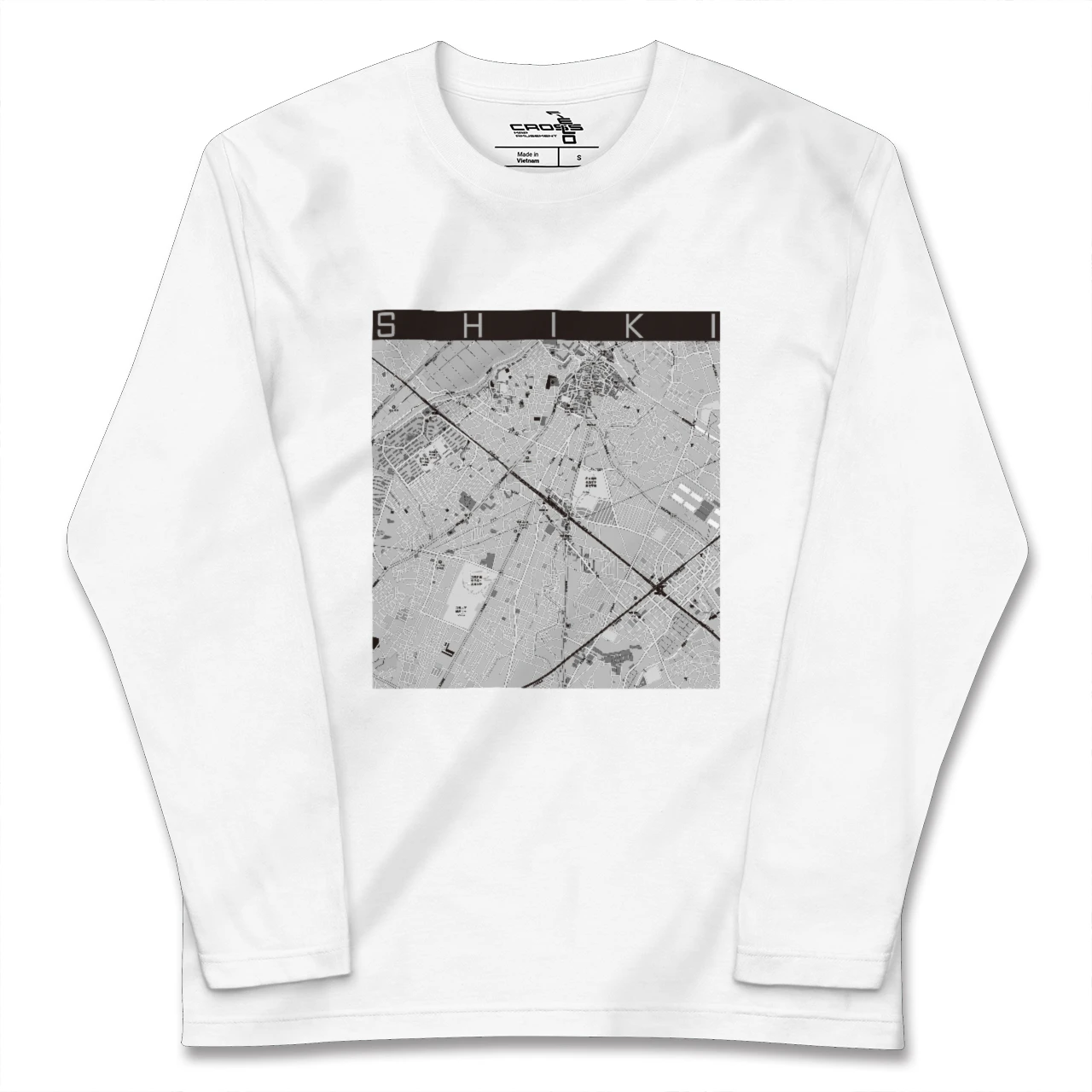 【志木(埼玉県)】地図柄ロングスリーブTシャツ