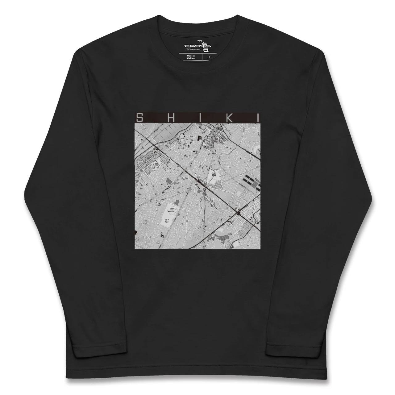 【志木(埼玉県)】地図柄ロングスリーブTシャツ