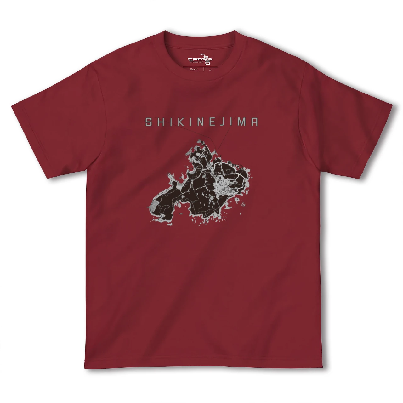 【式根島(東京都)】地図柄ヘビーウェイトTシャツ