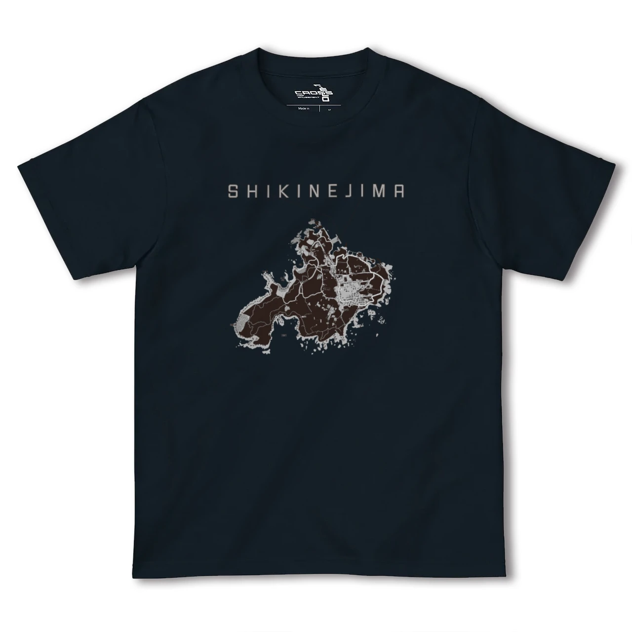 【式根島(東京都)】地図柄ヘビーウェイトTシャツ