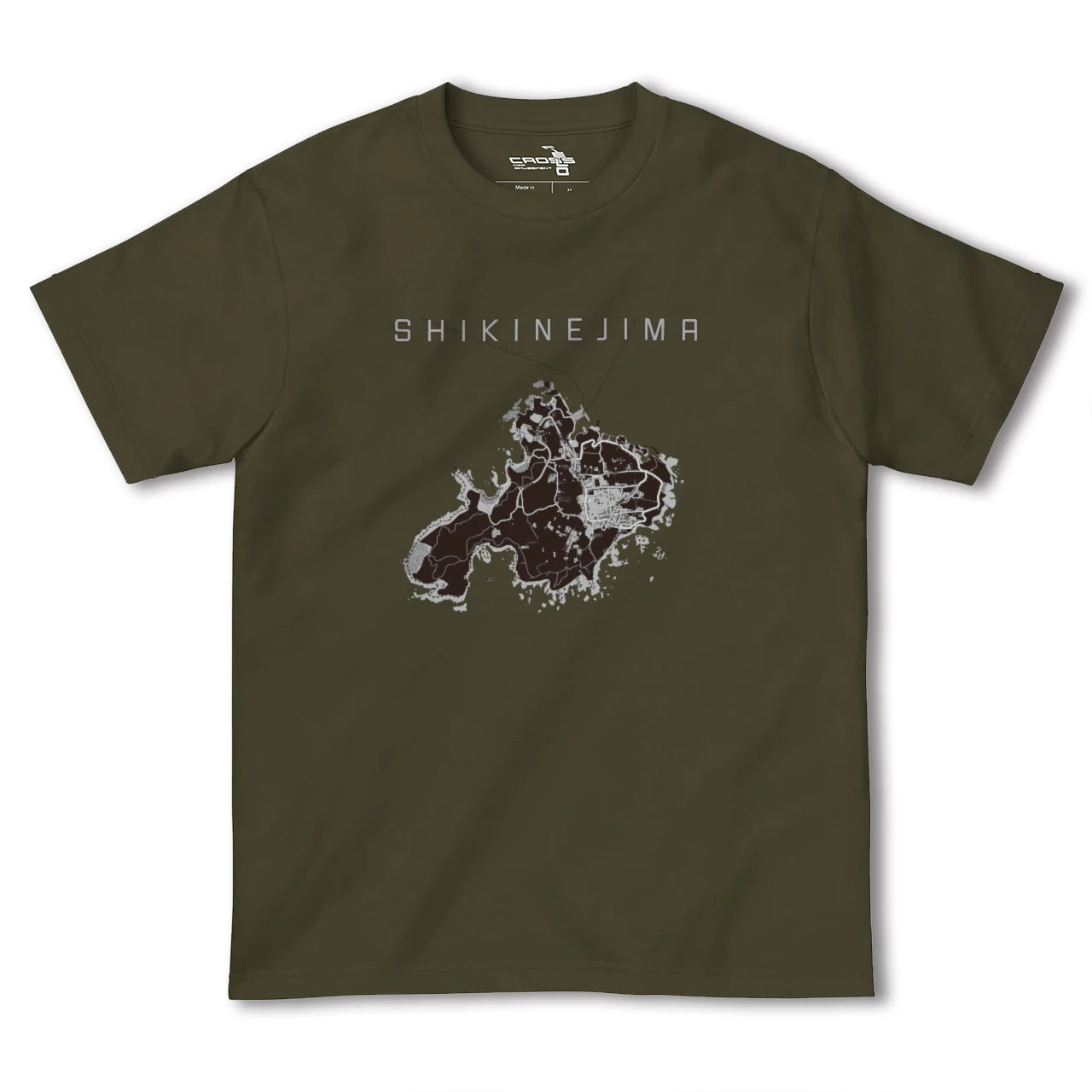 【式根島(東京都)】地図柄ヘビーウェイトTシャツ