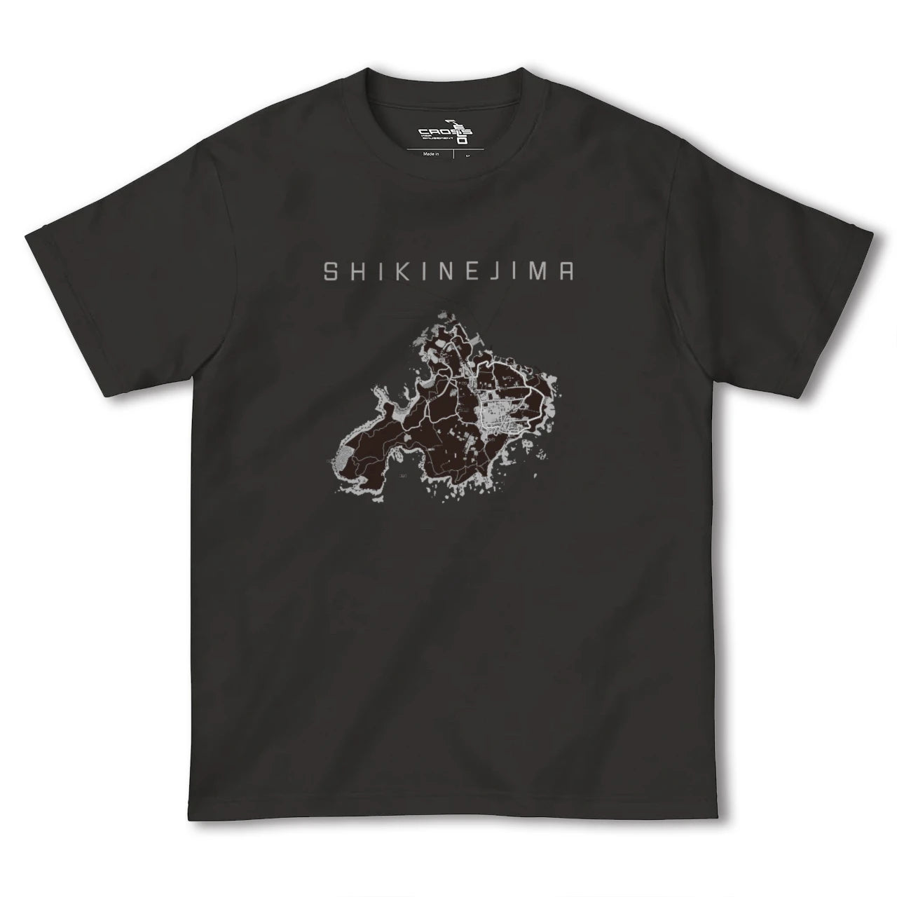 【式根島(東京都)】地図柄ヘビーウェイトTシャツ