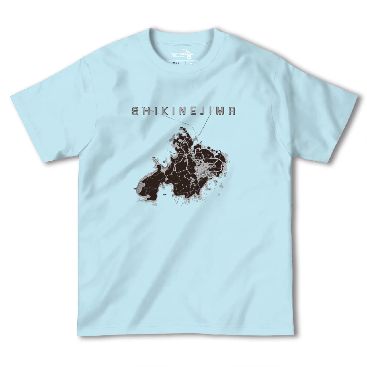 【式根島(東京都)】地図柄ヘビーウェイトTシャツ