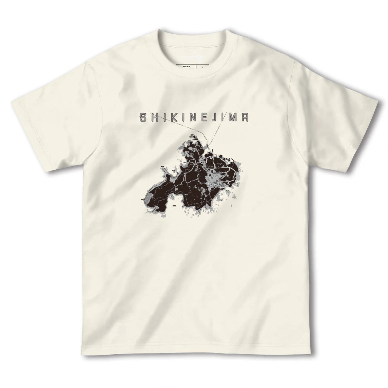 【式根島(東京都)】地図柄ヘビーウェイトTシャツ