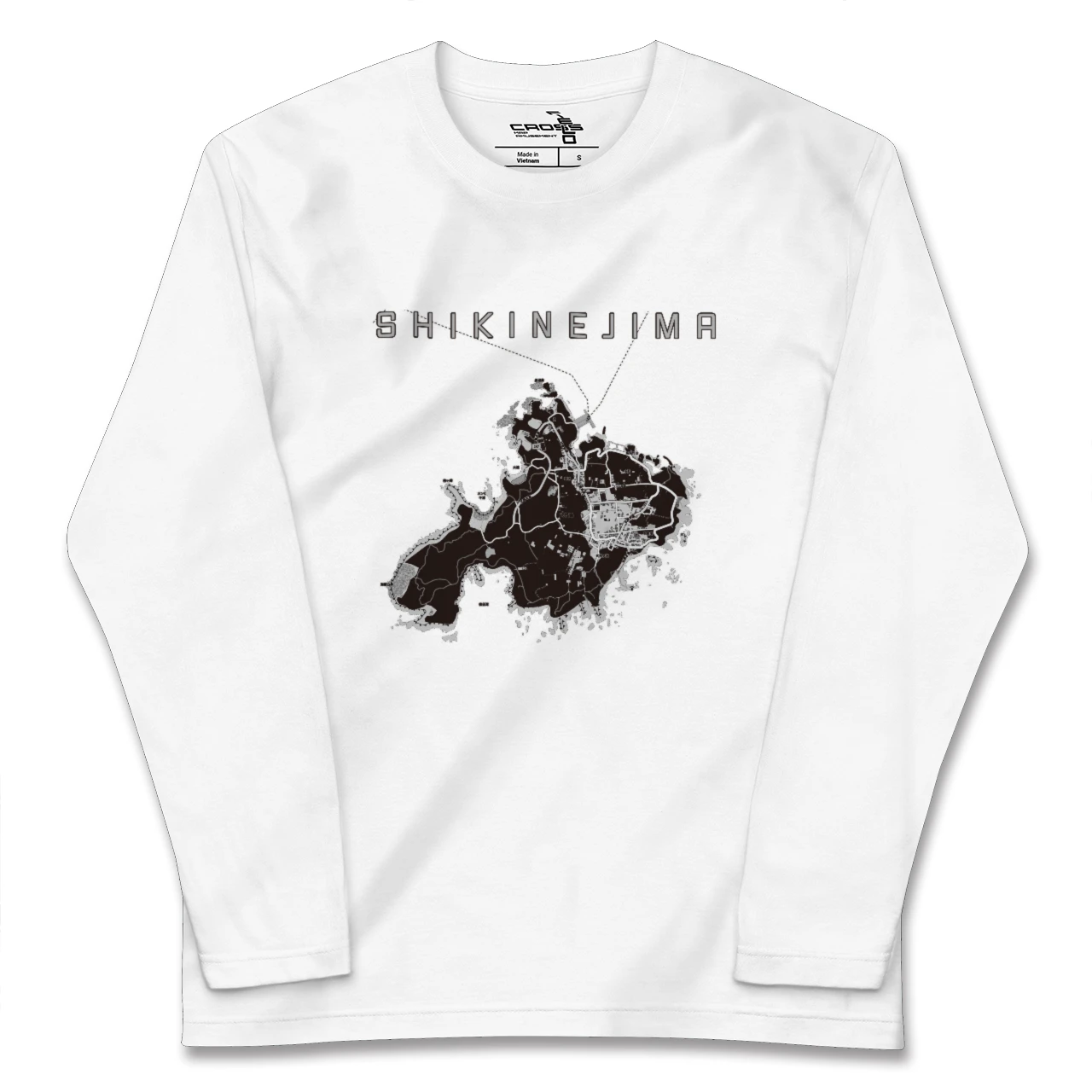 【式根島(東京都)】地図柄ロングスリーブTシャツ