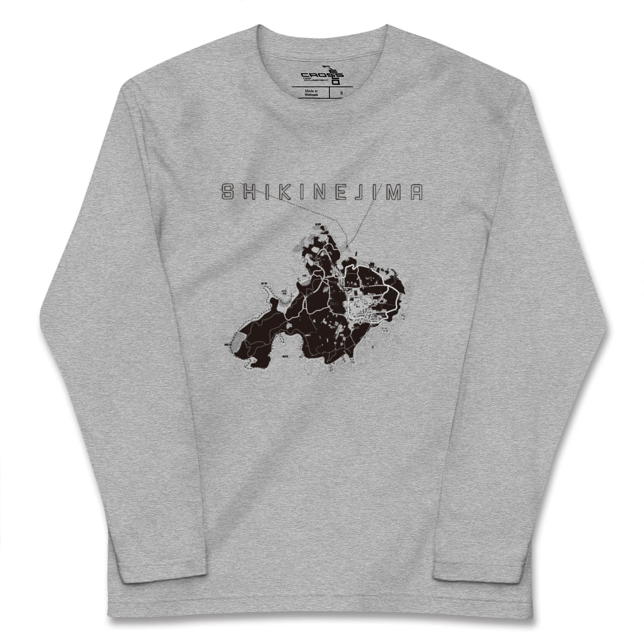 【式根島(東京都)】地図柄ロングスリーブTシャツ