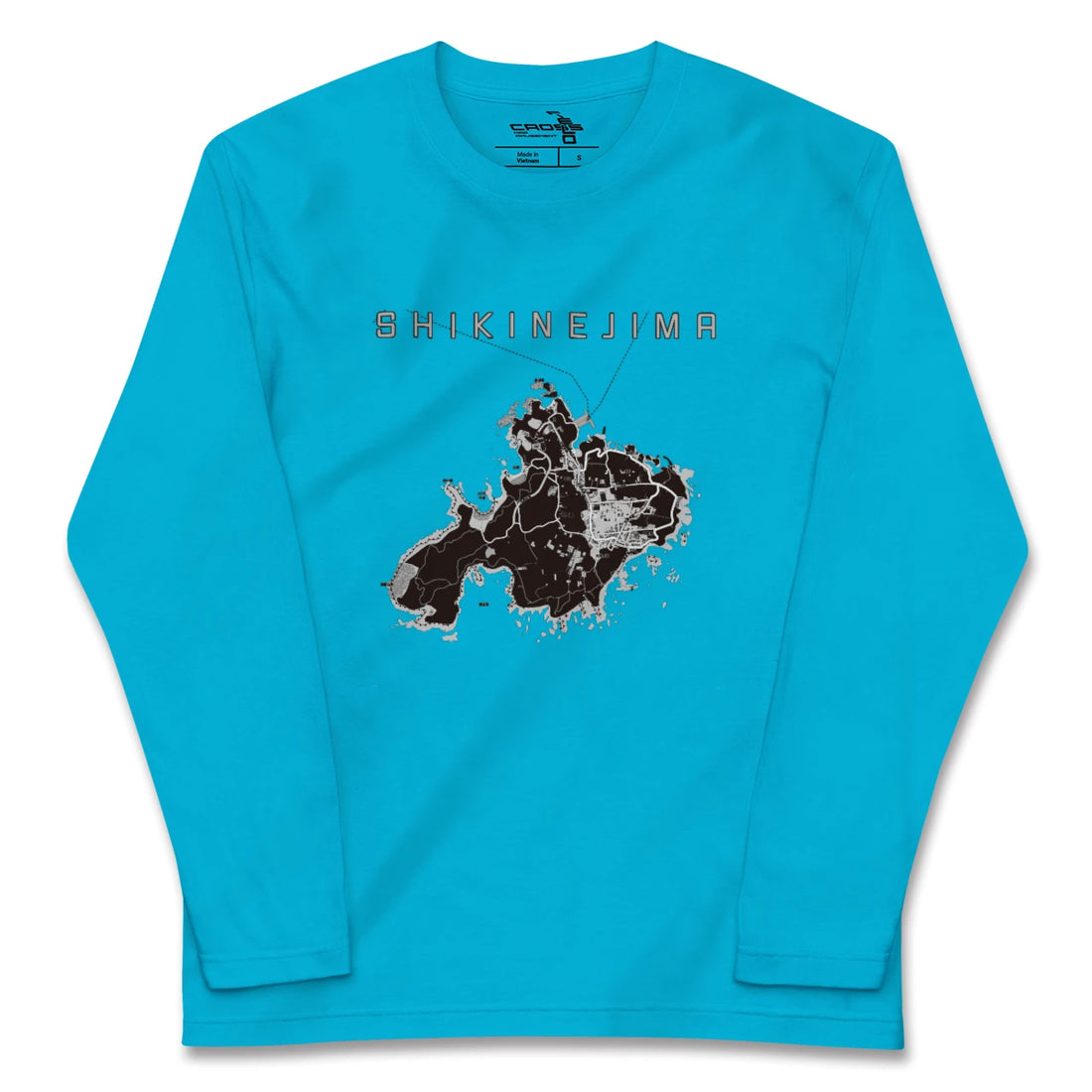 【式根島(東京都)】地図柄ロングスリーブTシャツ