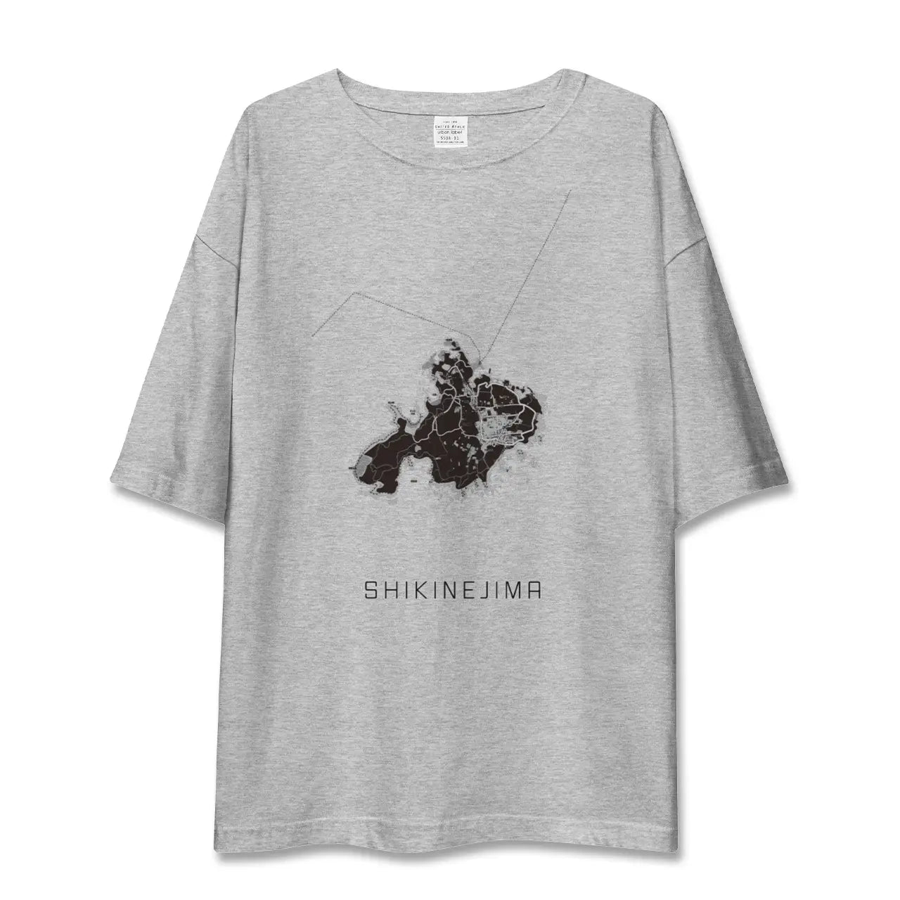 【式根島(東京都)】地図柄ビッグシルエットTシャツ