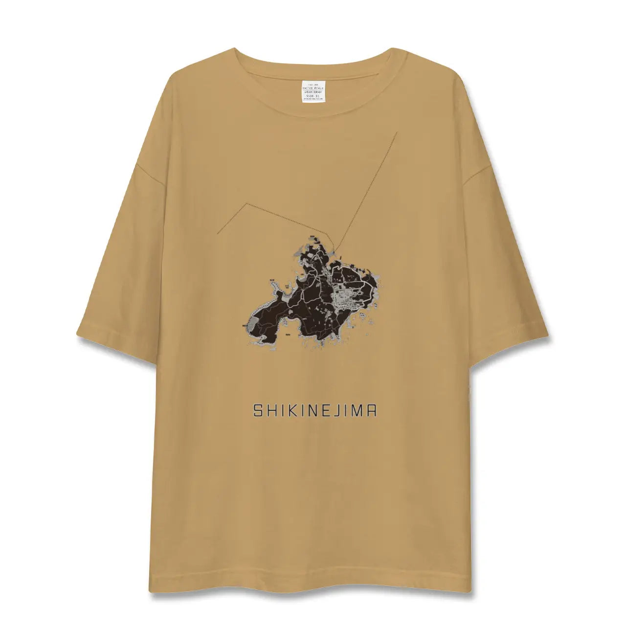 【式根島(東京都)】地図柄ビッグシルエットTシャツ