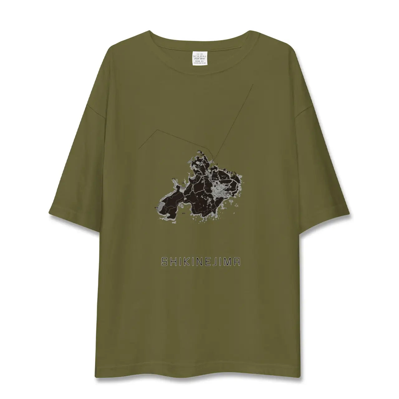 【式根島(東京都)】地図柄ビッグシルエットTシャツ