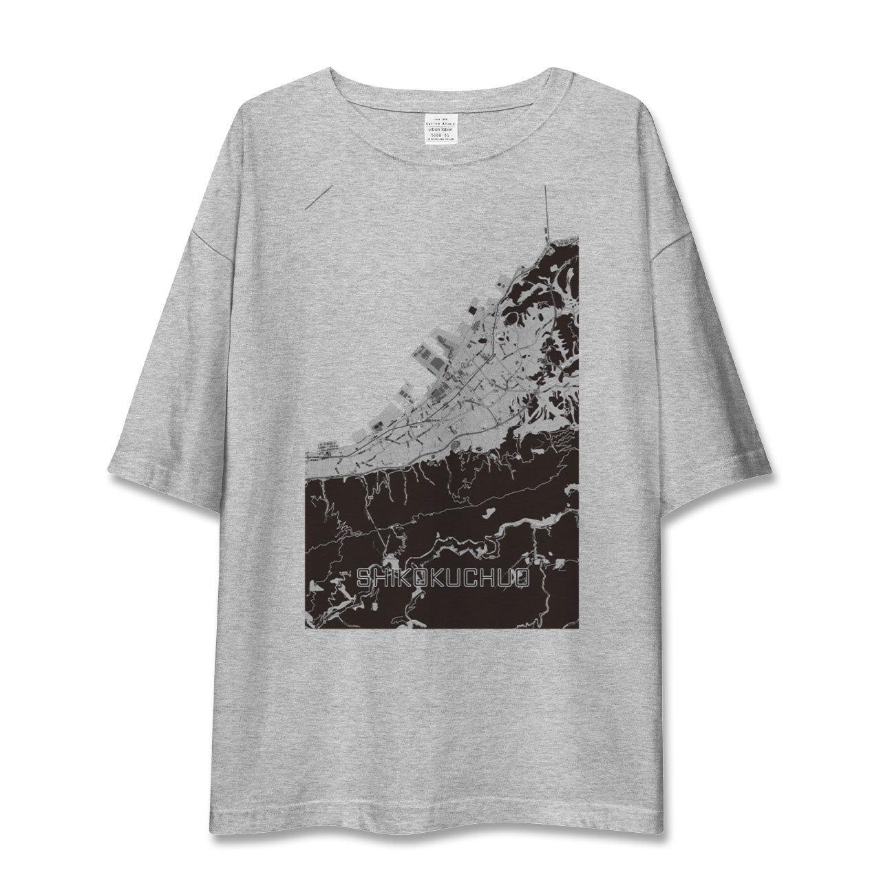 【四国中央(愛媛県)】地図柄ビッグシルエットTシャツ