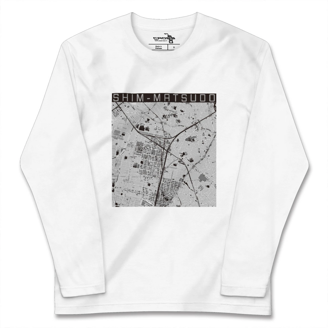 【新松戸(千葉県)】地図柄ロングスリーブTシャツ