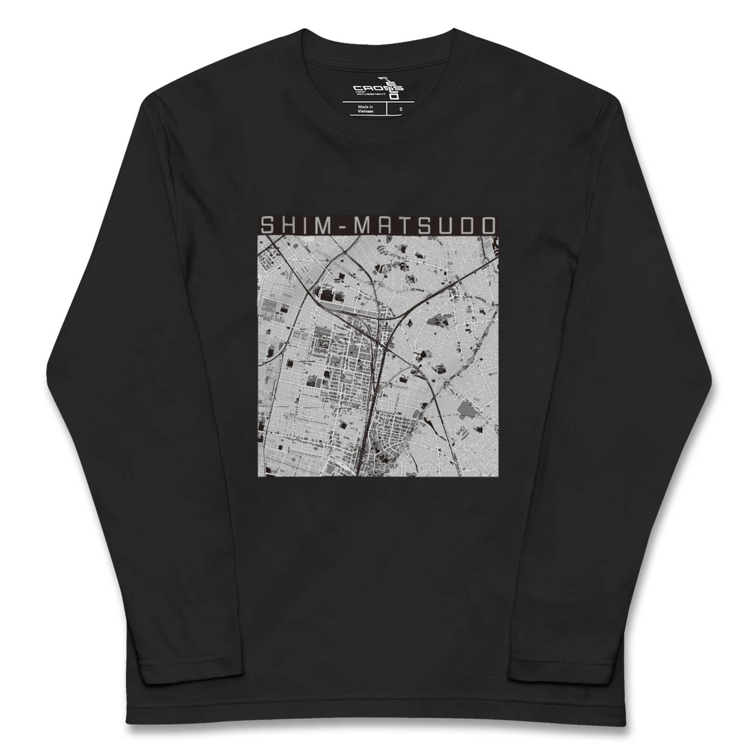 【新松戸(千葉県)】地図柄ロングスリーブTシャツ