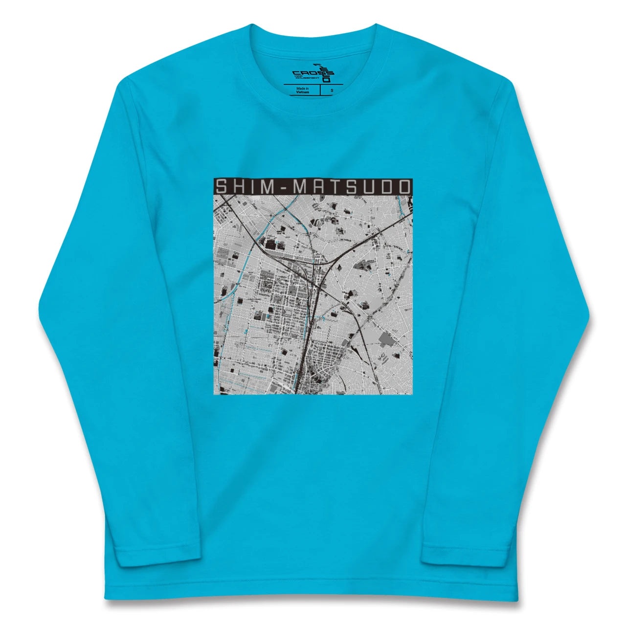【新松戸(千葉県)】地図柄ロングスリーブTシャツ