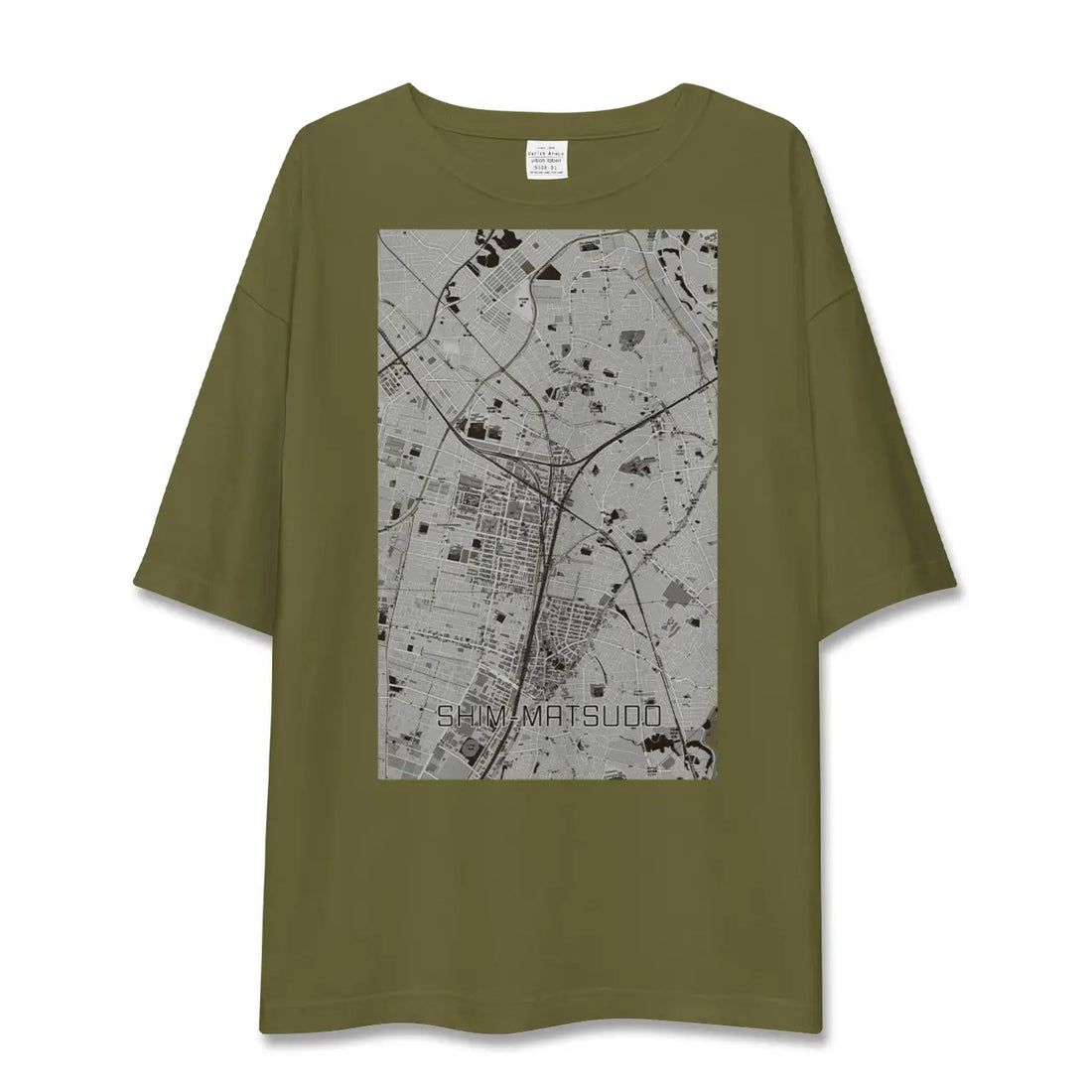 【新松戸(千葉県)】地図柄ビッグシルエットTシャツ