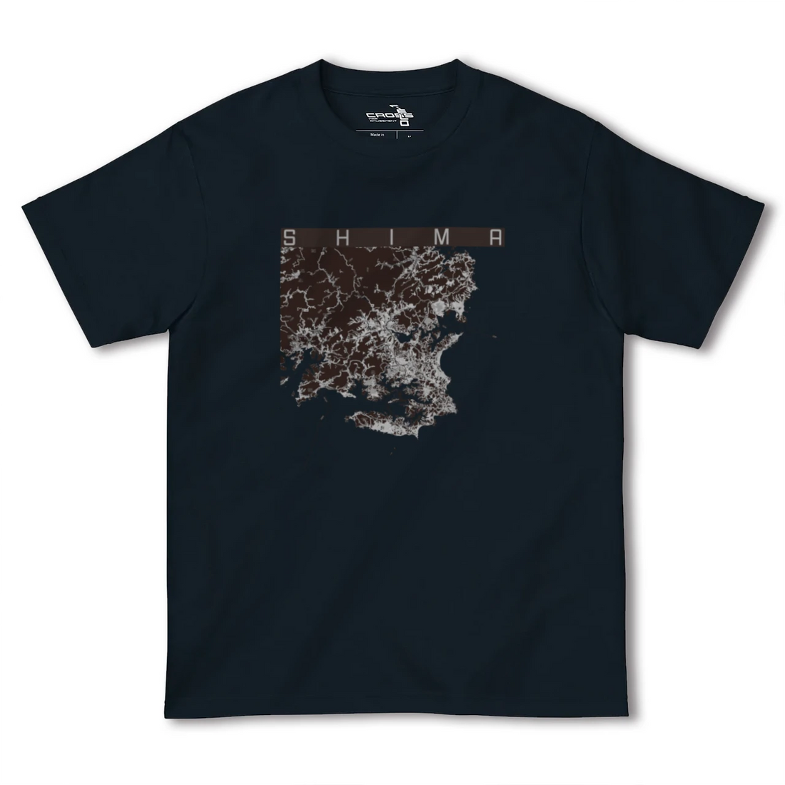 【志摩(三重県)】地図柄ヘビーウェイトTシャツ