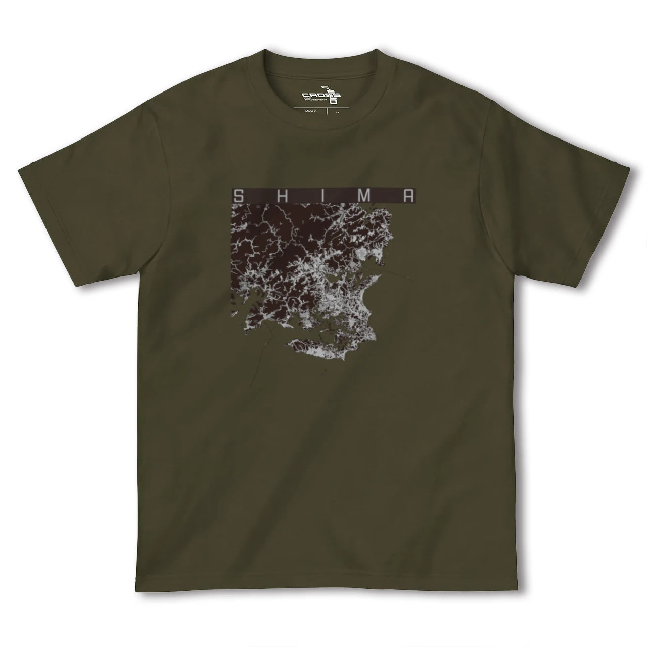 【志摩(三重県)】地図柄ヘビーウェイトTシャツ