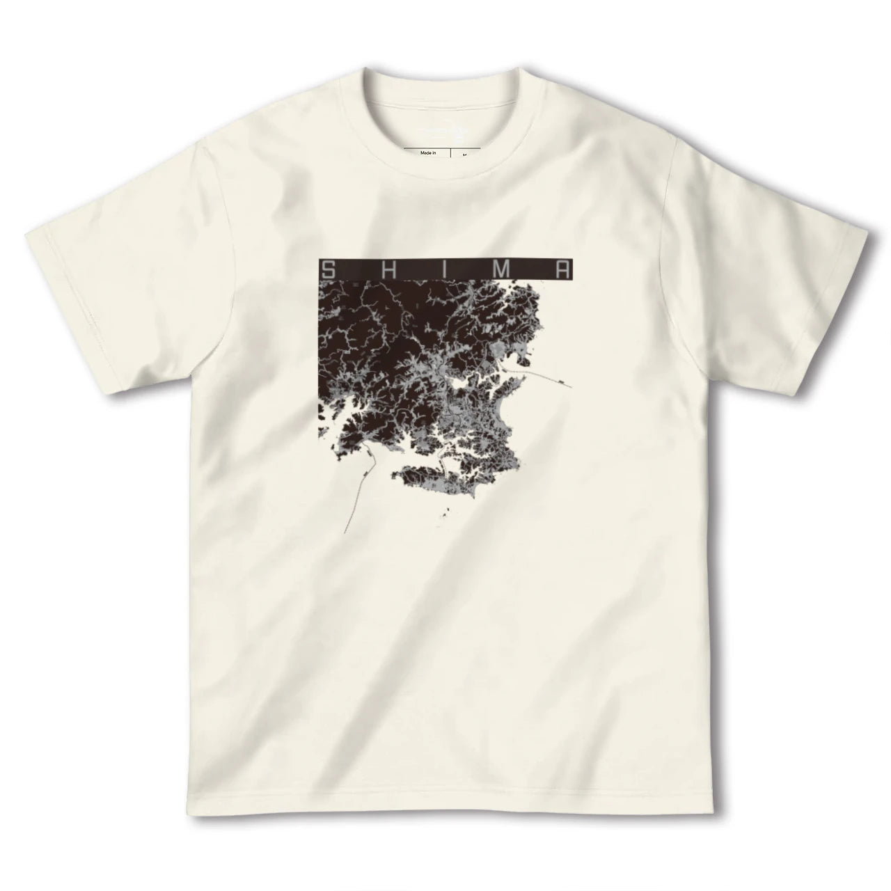 【志摩(三重県)】地図柄ヘビーウェイトTシャツ