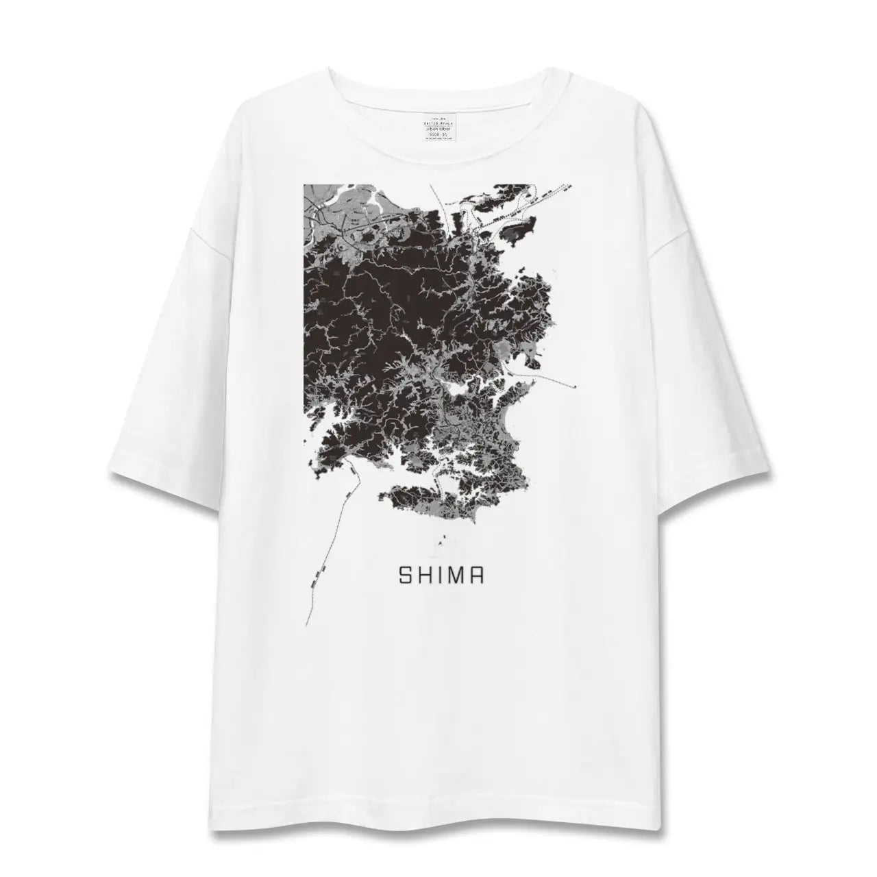 【志摩(三重県)】地図柄ビッグシルエットTシャツ