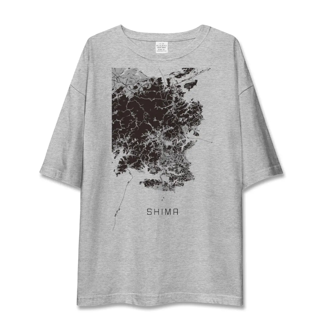 【志摩(三重県)】地図柄ビッグシルエットTシャツ
