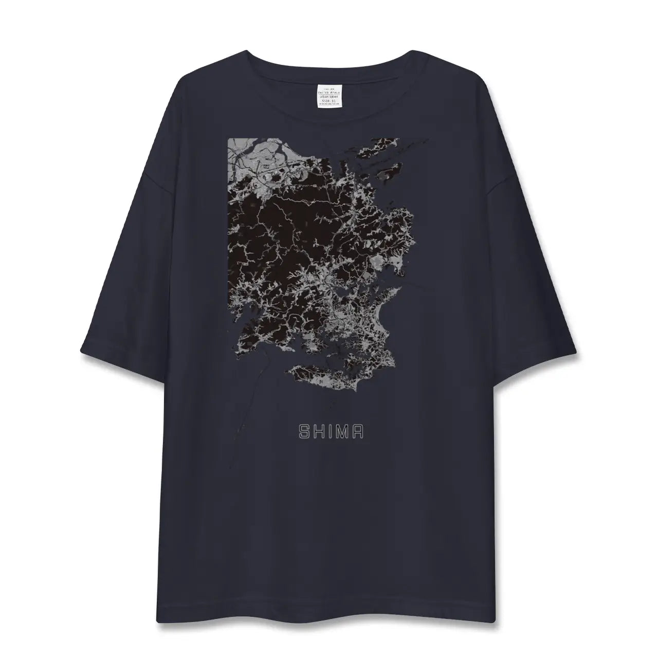 【志摩(三重県)】地図柄ビッグシルエットTシャツ