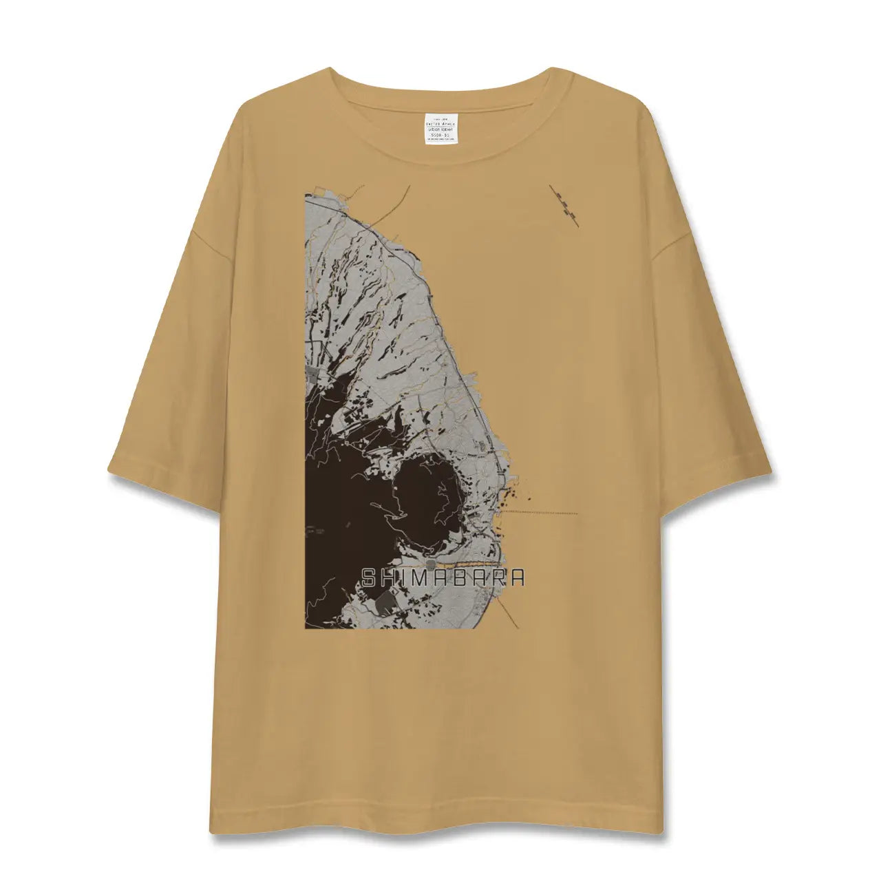 【島原(長崎県)】地図柄ビッグシルエットTシャツ