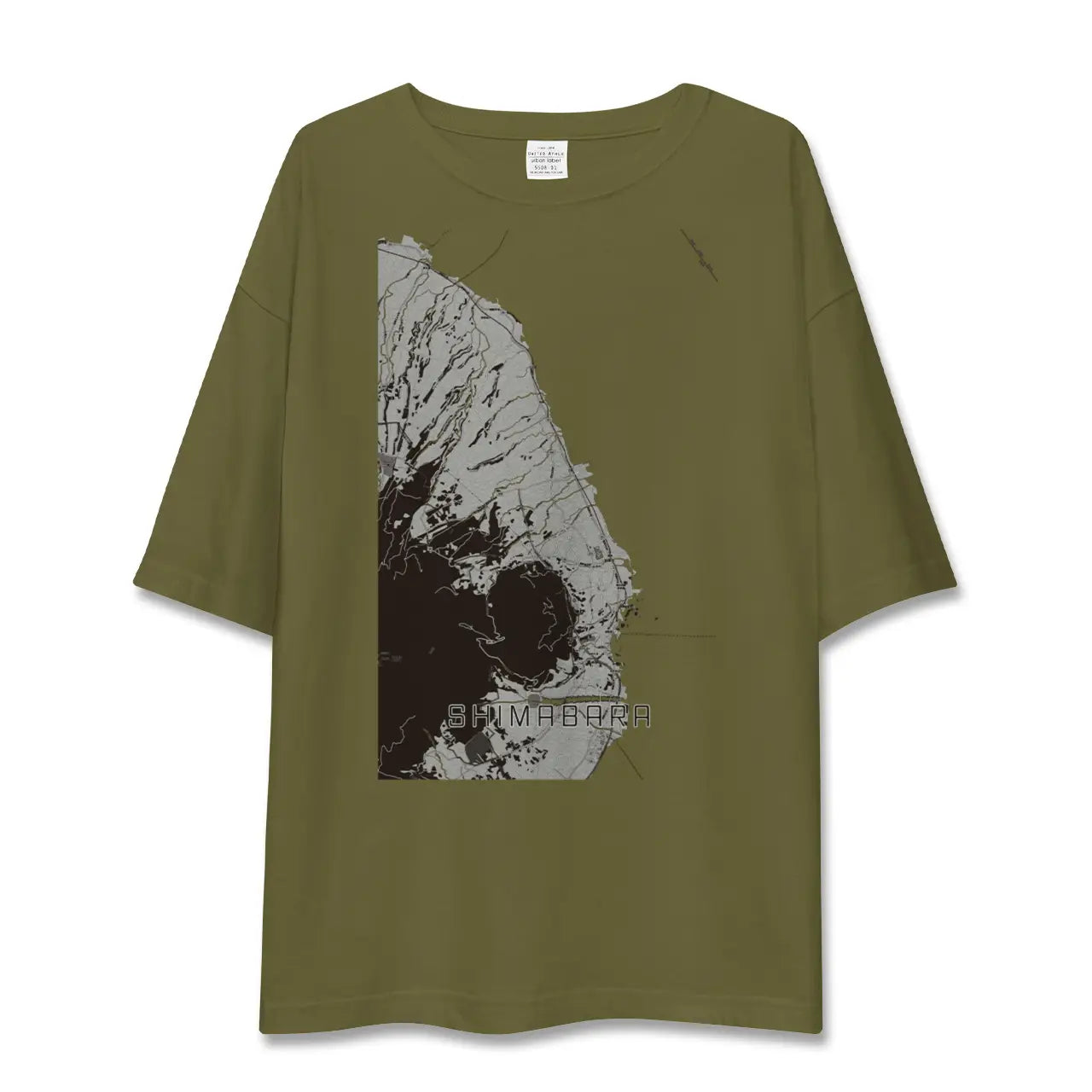 【島原(長崎県)】地図柄ビッグシルエットTシャツ